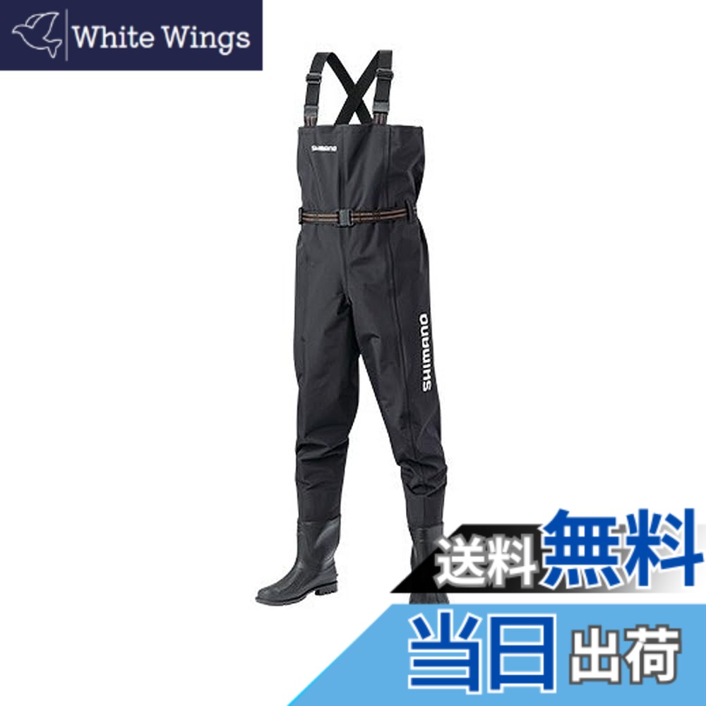 【送料無料】[シマノ] ハイパーウェーダー(チェストハイ・ラジアルソール) L ブラック｜White Wings