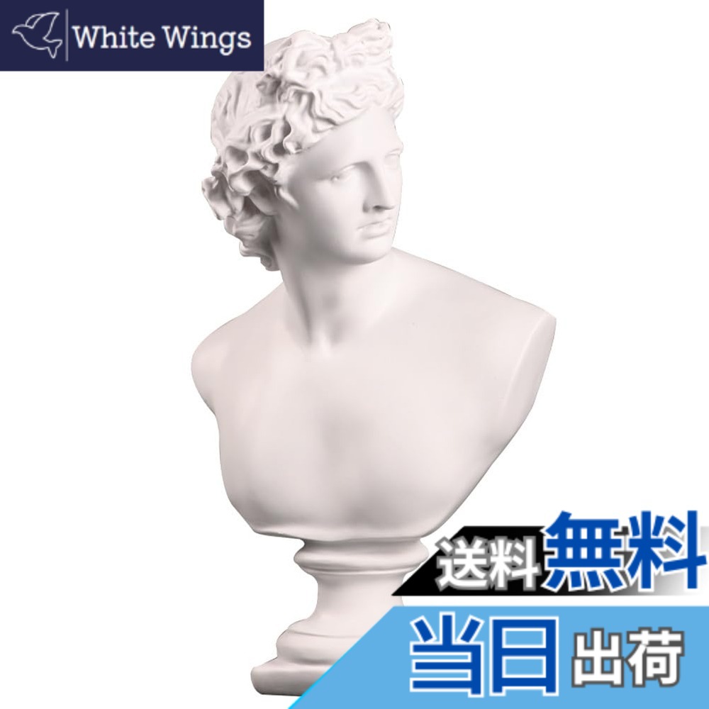 【送料無料】VORCOOL 石膏像 デビッド像 石膏像風 人物像 置物 樹脂 北欧風 模型 モデル 工芸品 雑貨 オブジェ 飾り物 装飾 道具 部屋 インテリア 玄関 高さ31cm