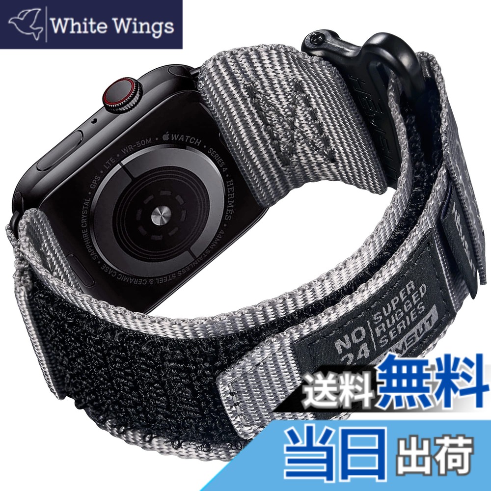 【送料無料】Hemsut コンパチブル Apple Wacthバンド アップルウォッチバンド ウルトラナイロン運動バンド apple watch series/Ultra交換バンド iWatchバンド 38/40/41/42/44/45/49/46mm iWatch Ultra/Ultra 2 Series 10/9/8/7/6/5/4/3/2/1/SEに対応 耐久性高い 触り心地