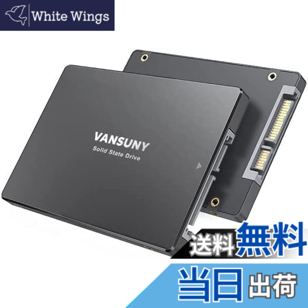 【送料無料】Vansuny 内蔵SSD 512GB SATA III SSD 2.5 インチ内蔵ソリッド ステート ドライブ 高度な 3D NAND フラッシュ 最大 550MB/秒の PC ラップトップ用ハード ドライブ