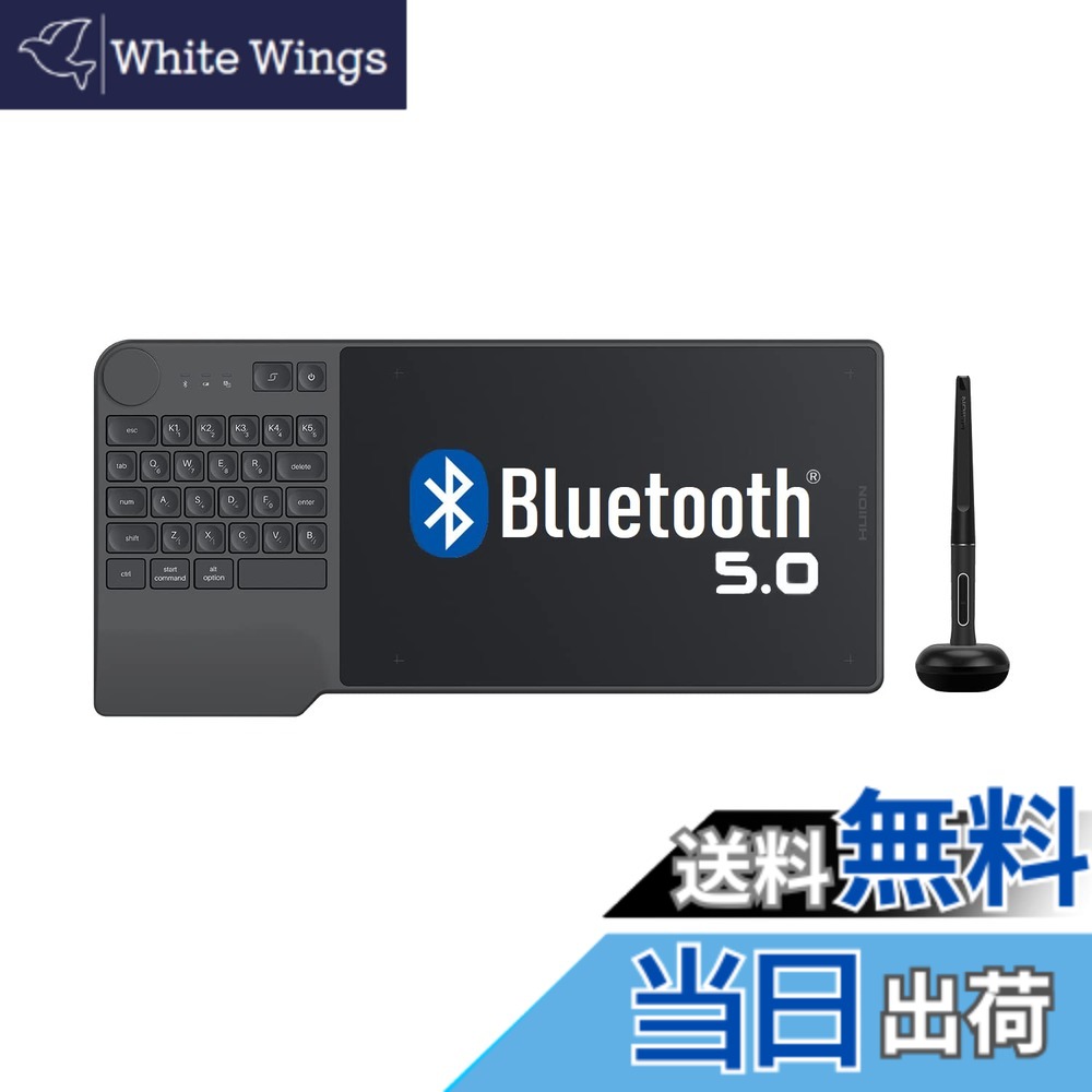 【貨物輸送無料】HUION 書き込み経口避妊薬 板ため桶 8.9 x 5.6in 無線電話 Bluetooth相応う 押し手足懸かりと文字盤 能率的におペンキ屋 Windows Mac Android Chromebookに相応う iPhoneやiPadのIbis paintに相応う 申し受ける不必要書き込みpw517 Inspiroy Keydial KD200