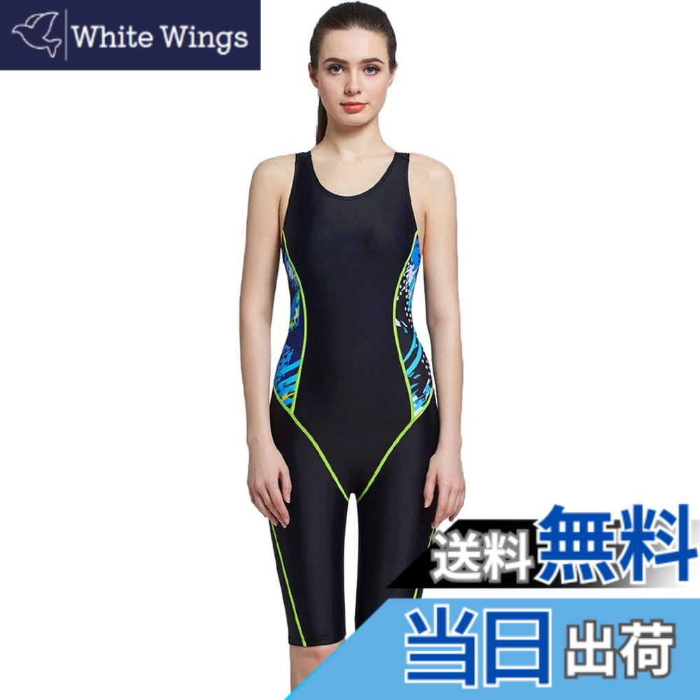 【送料無料】[LLWAAV] 競泳水着 レディース 競泳用水着 女性 体型カバー フィットネス水着 レディース スイムウェア 女性用（5-黒光-2XL）
