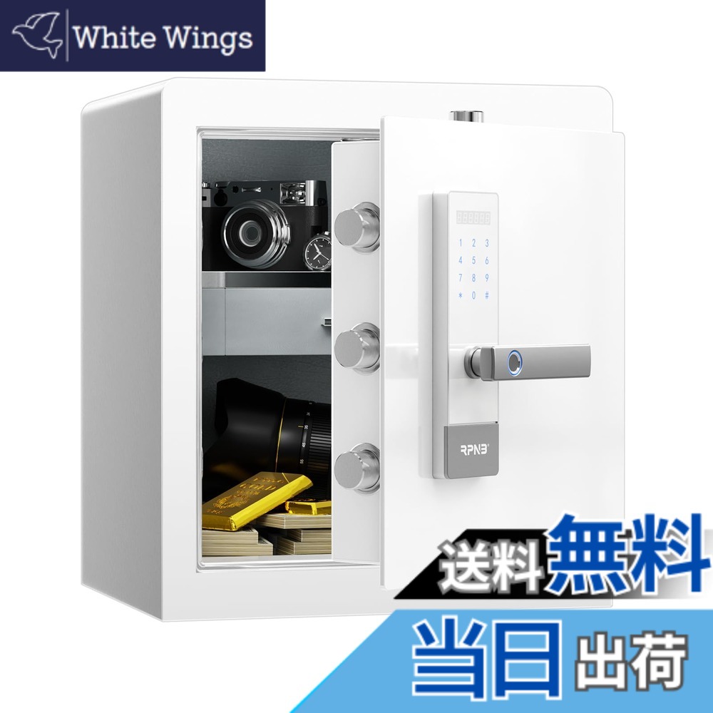 【貨物輸送無料】RPNB 御金蔵 防犯御金蔵 庫入れ庫 かっこ良い手当たり映写幕物音見せびらかすセーフ 二重言いきかせる 室内装飾の貴石抽き出し まさかの時手当たり2本 身寄り用 事務室 旅人宿 45L 白いこと