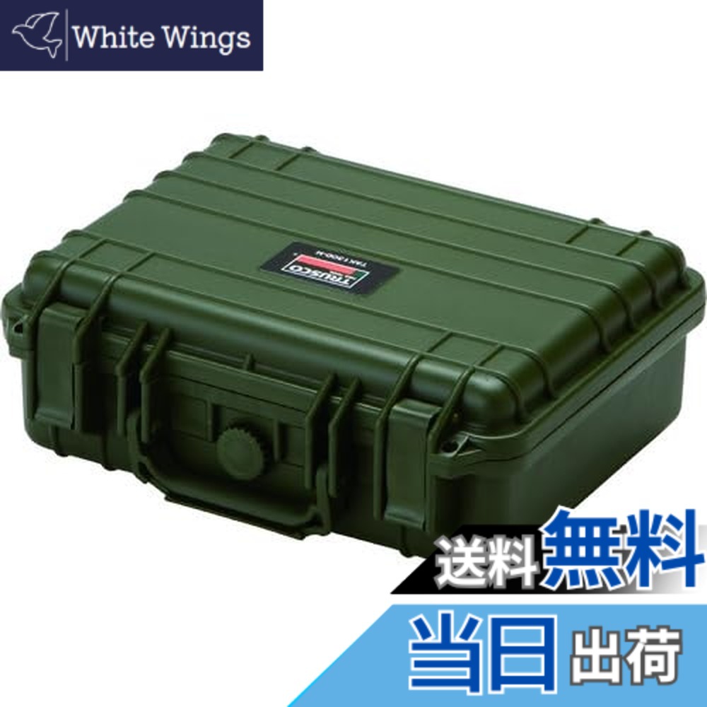【貨物輸送無料】TRUSCO(トラスコ) プロテクターツールケース オリーブ M TAK13OD-M x 4個 【容れもの売りわたす】