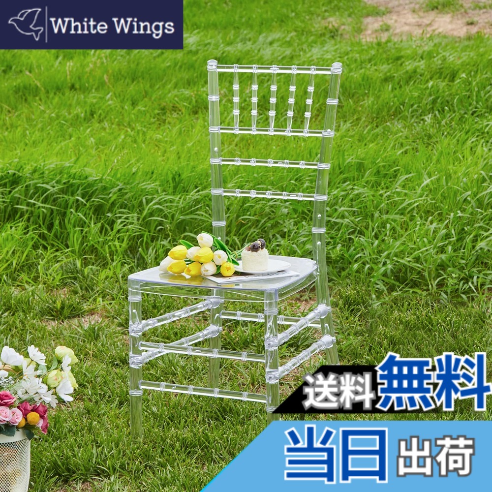 【送料無料】KAIHAOWIN クリアチェア 透明 椅子 ダイニングチェア おしゃれ いす 食卓椅子 化粧チェア 背もたれ 北欧 結婚式 イベント 屋内/屋外 幅39x奥行45x高さ92