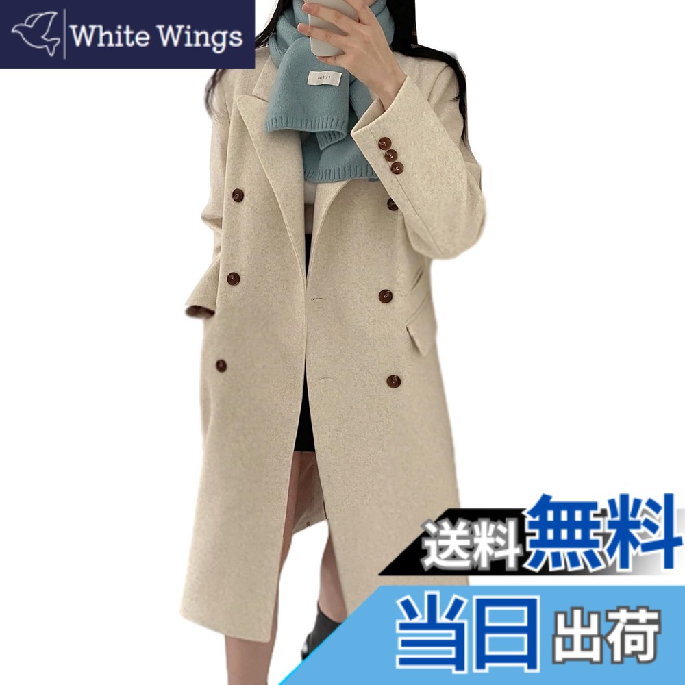 【貨物輸送無料】[CCGGOWMM] 上衣 レディース チェスターコート ロング厚地の外套 長袖 厚地の外套 トレンチコート ダッフルコート テーラードジャケット アウターウエア ラシャ厚地の外套 厚地の外套厚地の外套 羽織 心地好い ゆったり 防寒 今めかしい  色：ベージュ、大きさ：Free Size
