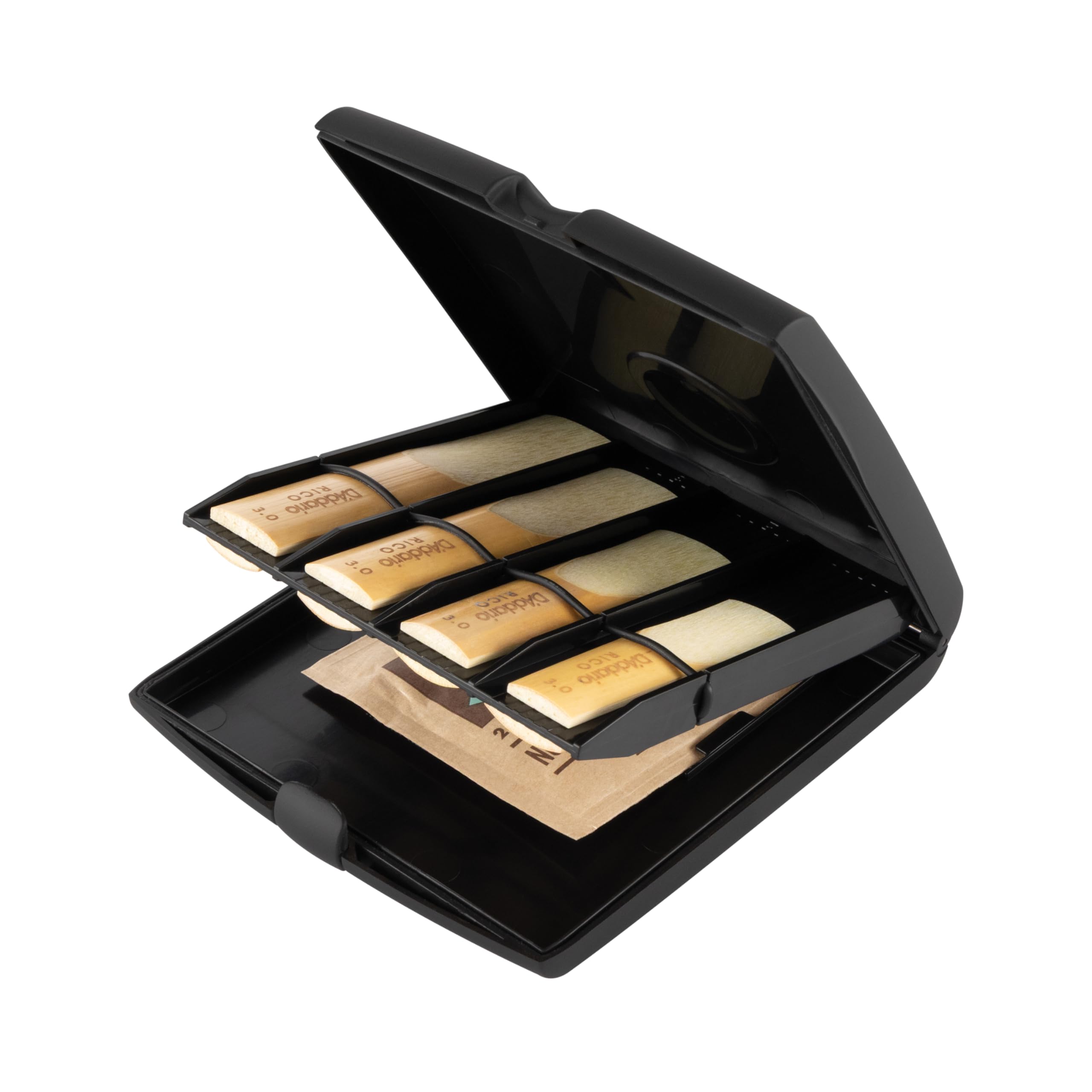【送料無料】D'Addario WoodWinds ダダリオ リードケース サックス&クラリネット用 8枚収納可能 Multi-Reed Storage Case RVCASE04 【国内正規品】 色：ブラック｜White Wings