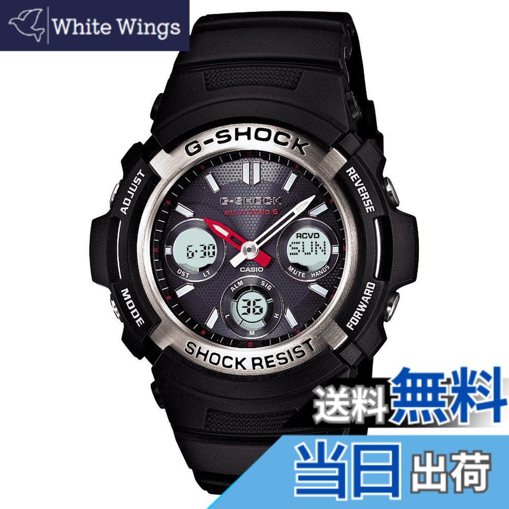 【貨物輸送無料】[カシオ] ウォッチ ジーショック 【国内置き目品】AWG-M100 脂ダンス楽隊 色：黒いこと、大きさ：52x46.4x14.9粍
