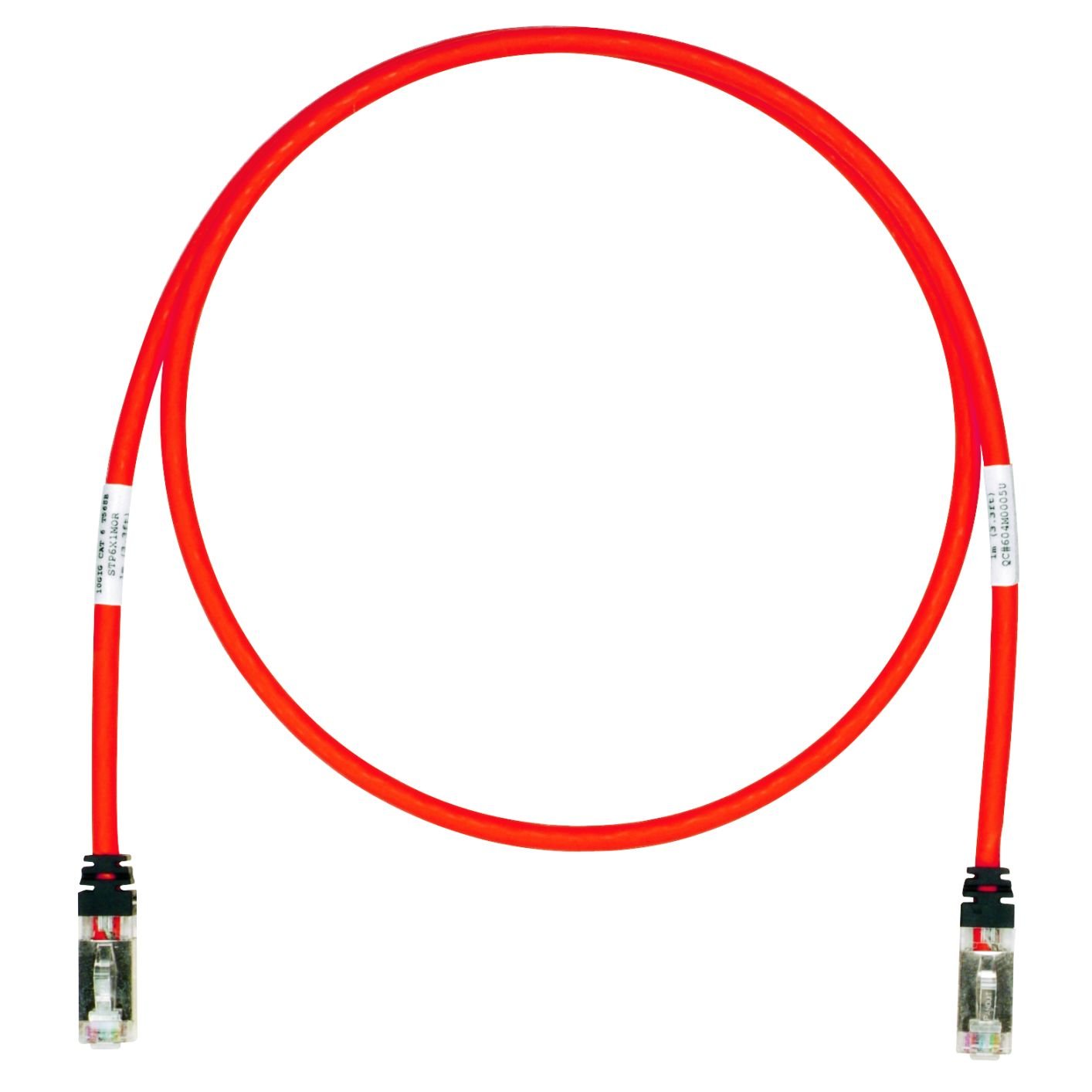 【送料無料】パンドウイット シールド LANケーブル CAT6A プロ仕様 各色 STP6X 色:赤、サイズ:15m|White Wings