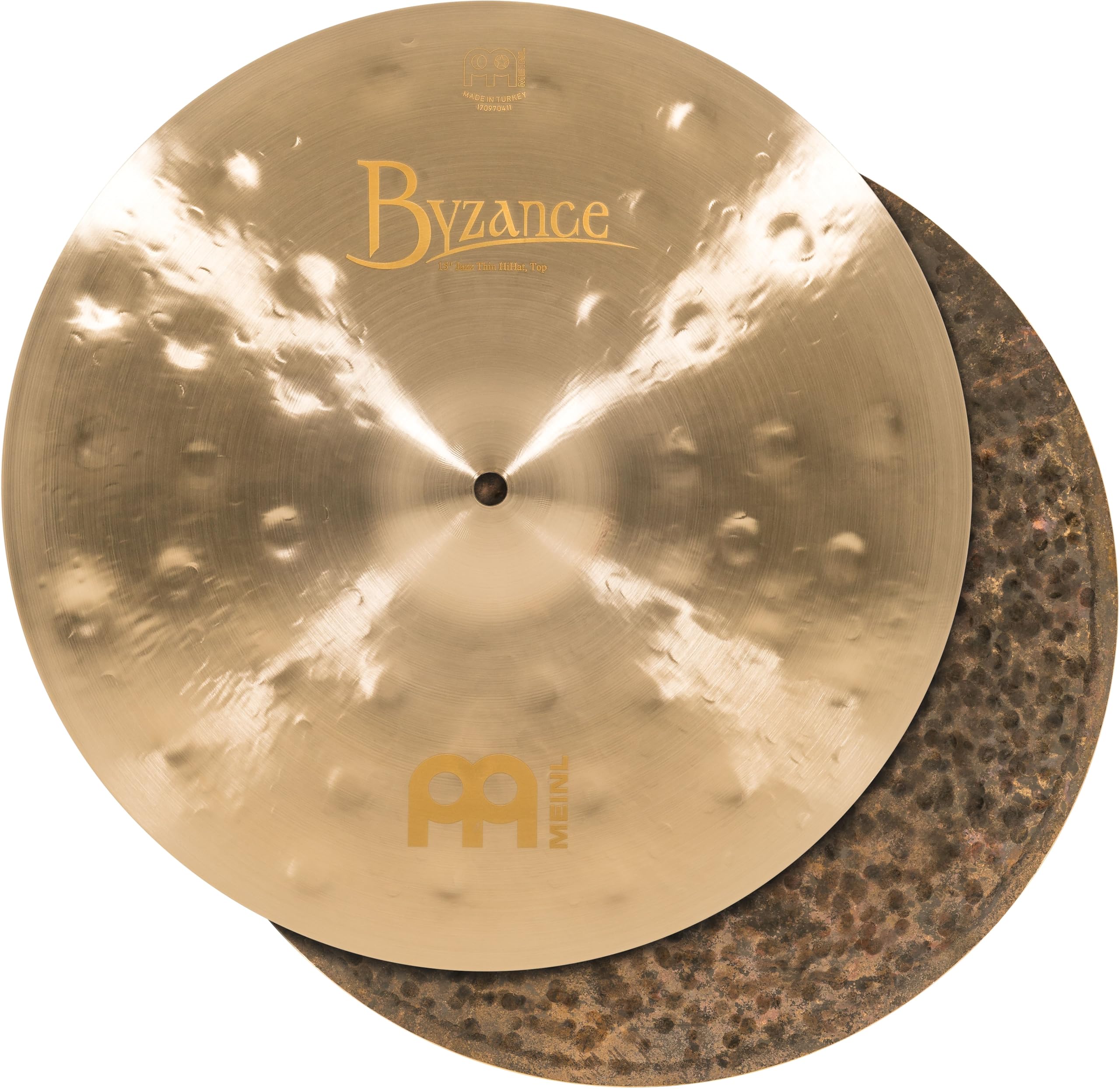 【送料無料】MEINL Cymbals マイネル ハイハットシンバル Byzance Jazz 【国内正規品】 サイズ:15"|White Wings