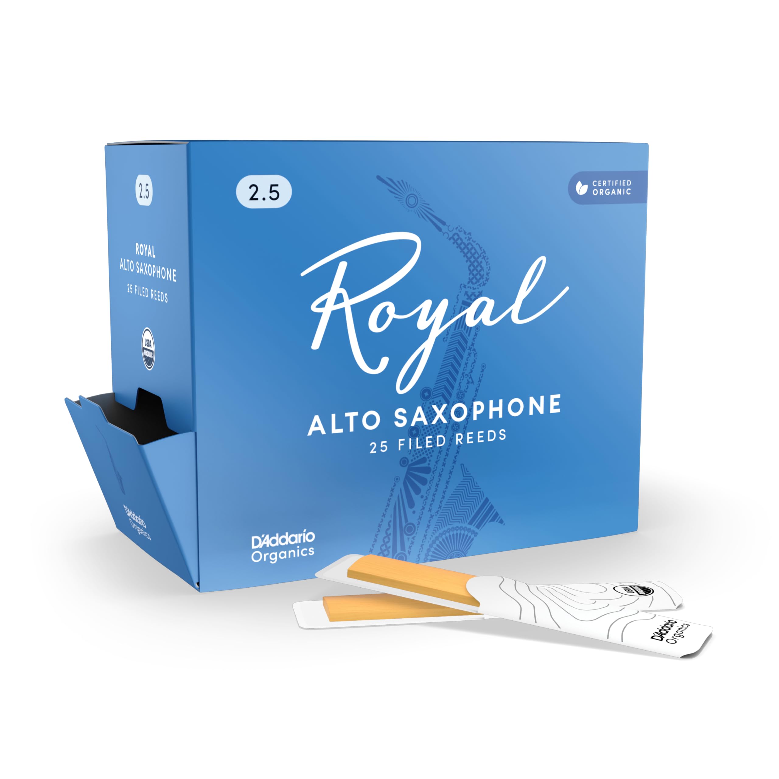 【送料無料】D'Addario WoodWinds ダダリオ リード アルトサックス用 ROYAL RJB 【国内正規品】 サイズ：硬さ:2.5｜White Wings
