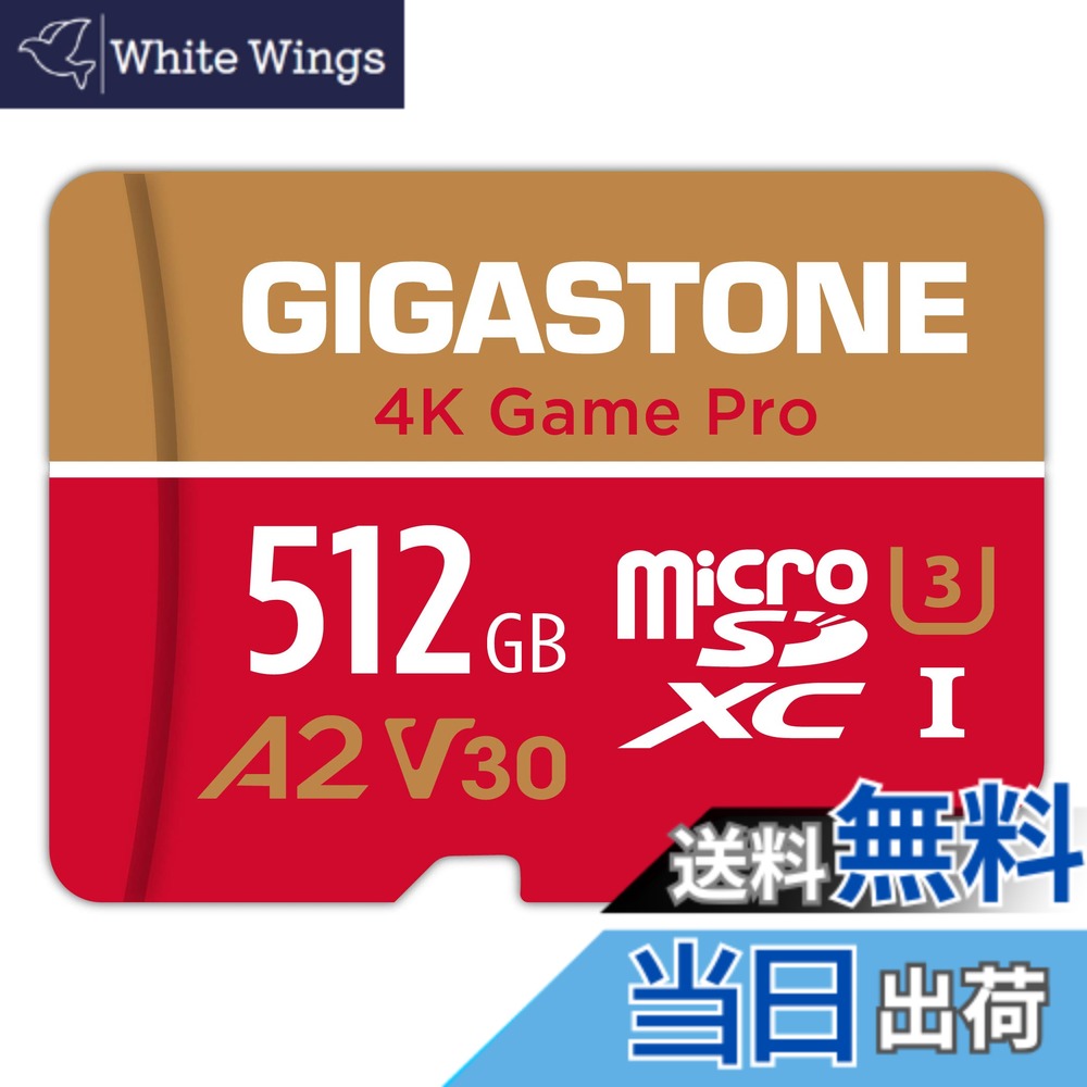 【貨物輸送無料】GIGASTONE マイクロsd歌留多RedGold 0408 GP 3 色：512GB Game Pro 1枚仕掛ける、大きさ：512GB Game Pro 1枚仕掛ける