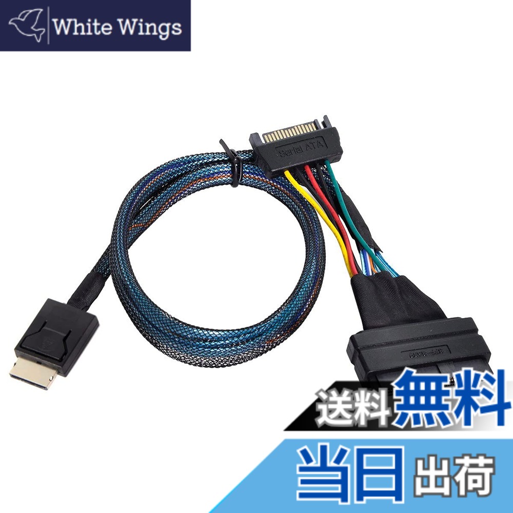 【貨物輸送無料】CABLECC PCI-E 3.0 M.2 MKEY TO OCULINK SFF-8612 SFF-8611 PCIE NVME SSD 2260およびU.2 SFF-8639有線テレビ用の進行係りアダプタ 色：黒いこと SFF-8639-空想科学小説-8611、大きさ：50珊