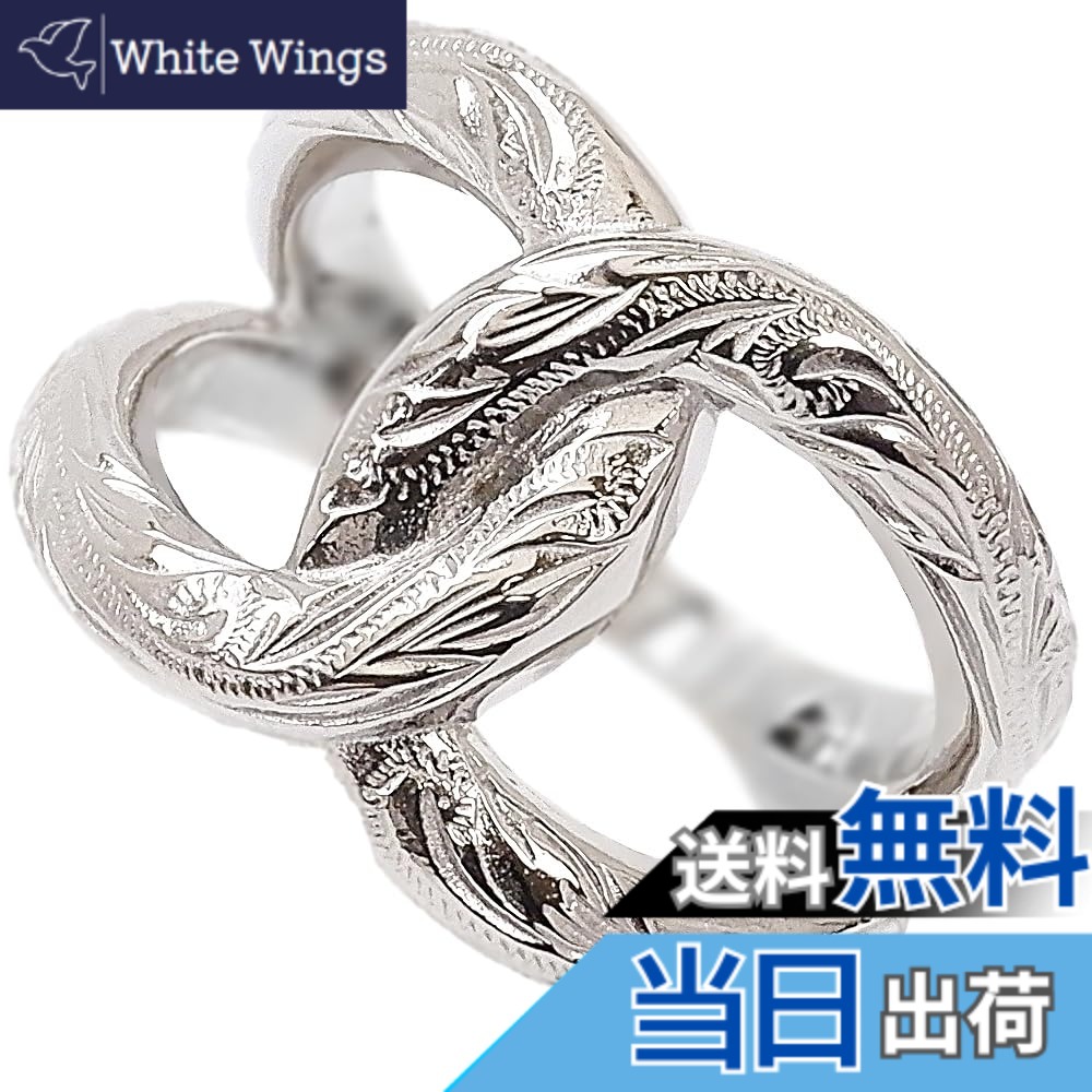 【貨物輸送無料】[ジュライス] ハワイアン宝飾品 輪っか 指環 エタニティー CC レディース メンズ 差し上げ物 金属元素アレルギー反応相応う サージカル ステンレス鋼 色：スチール写真しろがね色