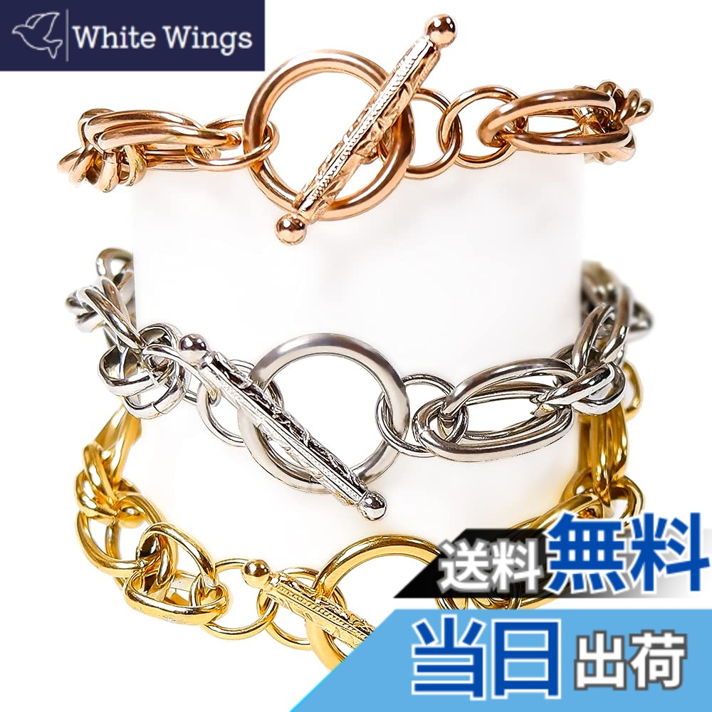 【貨物輸送無料】ハワイアン宝飾品 腕輪 チェーン店 レディース メンズ スクロール 波 金属元素アレルギー反応相応う サージカル ステンレス鋼 差し上げ物 インスタ 色：さくら色ゴールド、大いさ：壱大いさ 日用品雑貨・文房具・手芸-道具・キット-アクセサリークラフトキット