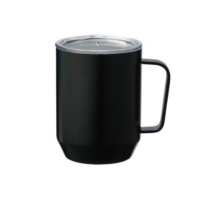 蓋付き真空ステンレスマグカップ４００ｍｌ（ブラック）（@599円税別 48個単位 メーカー直送品・時間指定不可