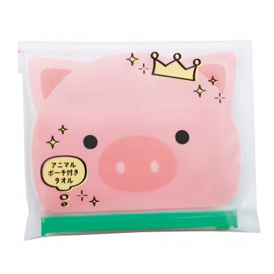 アニマルポーチ付き添い人西洋手ぬぐい１個（@100円税別 240個ユニット 製造業者直送品・第四次元決める不可）