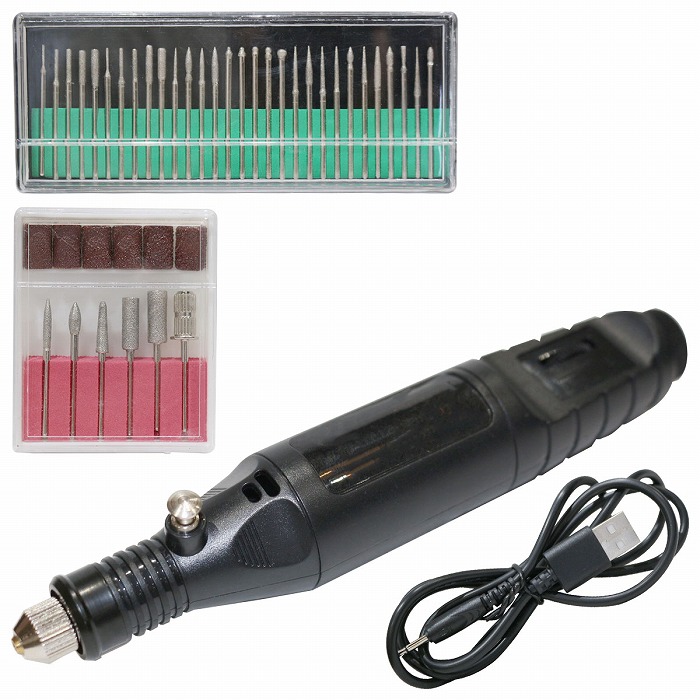 ペンタイプツールPTーαⅡ 先端工具15本　＆　カッターダイヤモンドビット30本 61103 小型ペンタイプツール PT-αⅡ 1個 ミスターマイスター