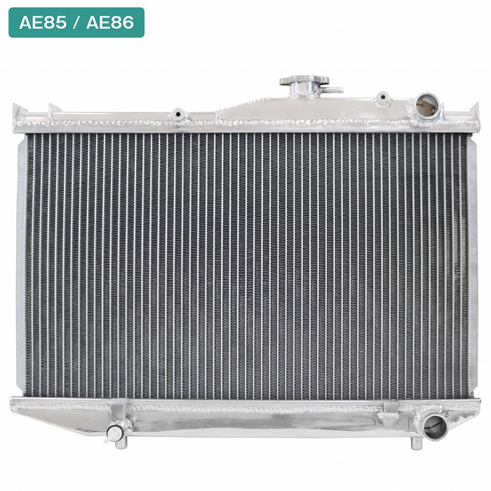 アルミ製 ラジエーター 4AG トヨタ AE86 AE85 ハチロク 86 アルミ ラジエター MT マニュアル 冷却 キャップ付き｜WIDE RANGE 15,330円