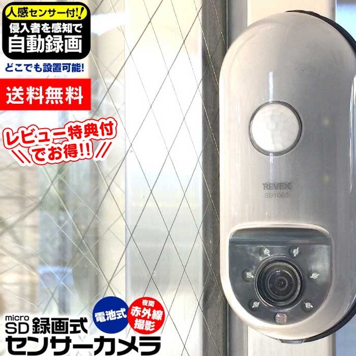 【新古】乾電池防犯カメラ➕SDカード➕ラケット 動体検知機能付き e9z0ap73gk.jpg