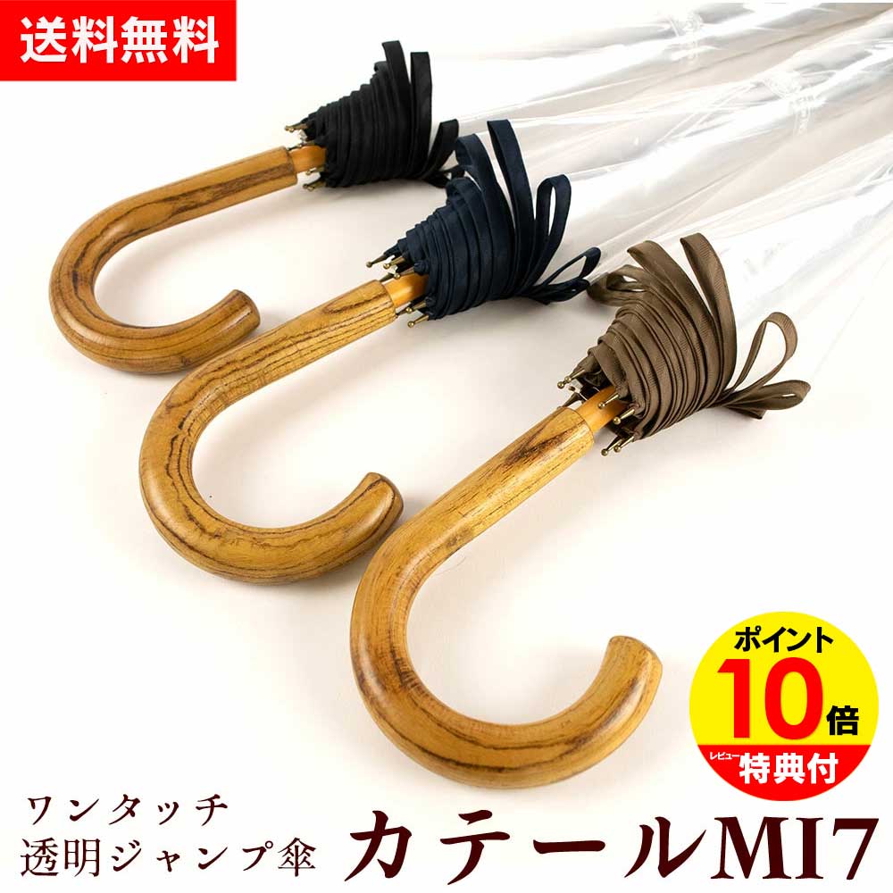 楽天市場】ワンタッチ 透明ジャンプ傘 カテール MI7 ホワイトローズ