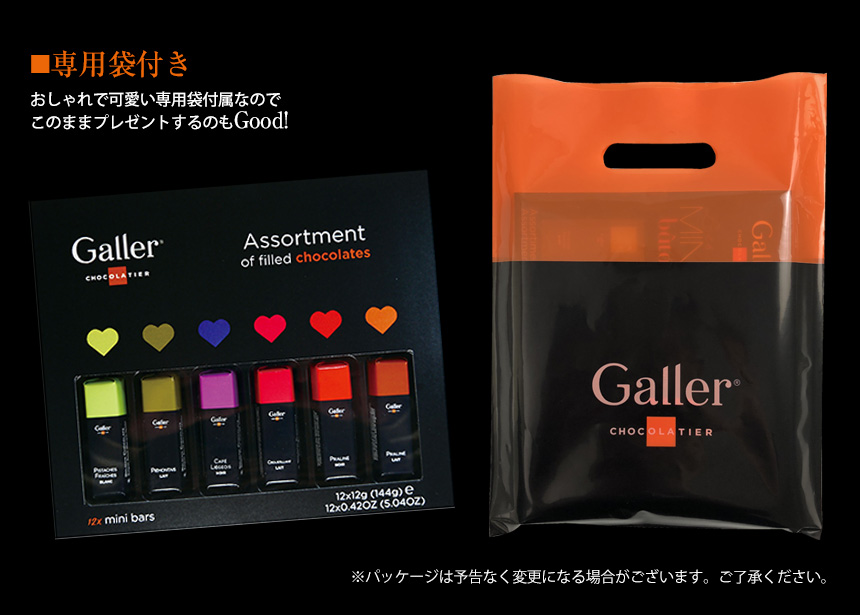 あす楽 送料無料 熨斗 Galler ガレー チョコレート ミニバーギフトボックス 1箱 12本入 バレンタインチョコ 本命 バレンタイン 大量 義理チョコ 会社 小分け おしゃれ のし 19 職場 詰め合わせ 高級チョコレート 個包装 お返し おもしろ Ocruyo オクルヨ