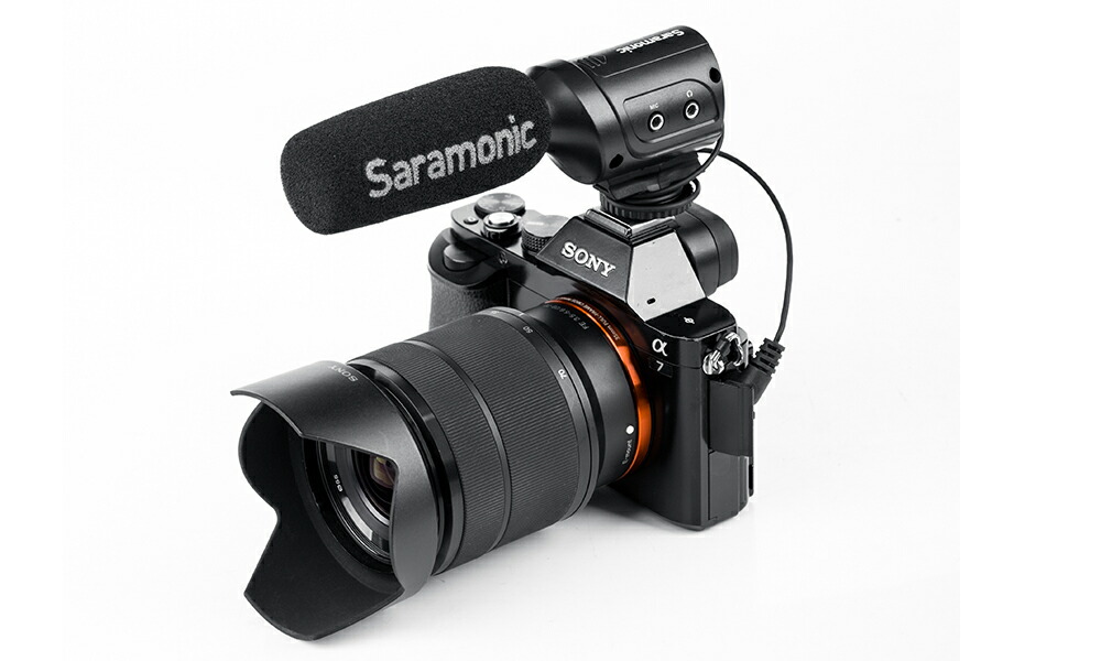 デパートsale Saramonic サラモニック Sr M3 軽量指向品性コンデンサマイクロtel Dslr 映像媒体カメラでクォンティティークォリティー収録が実行可能 Pasadenasportsnow Com