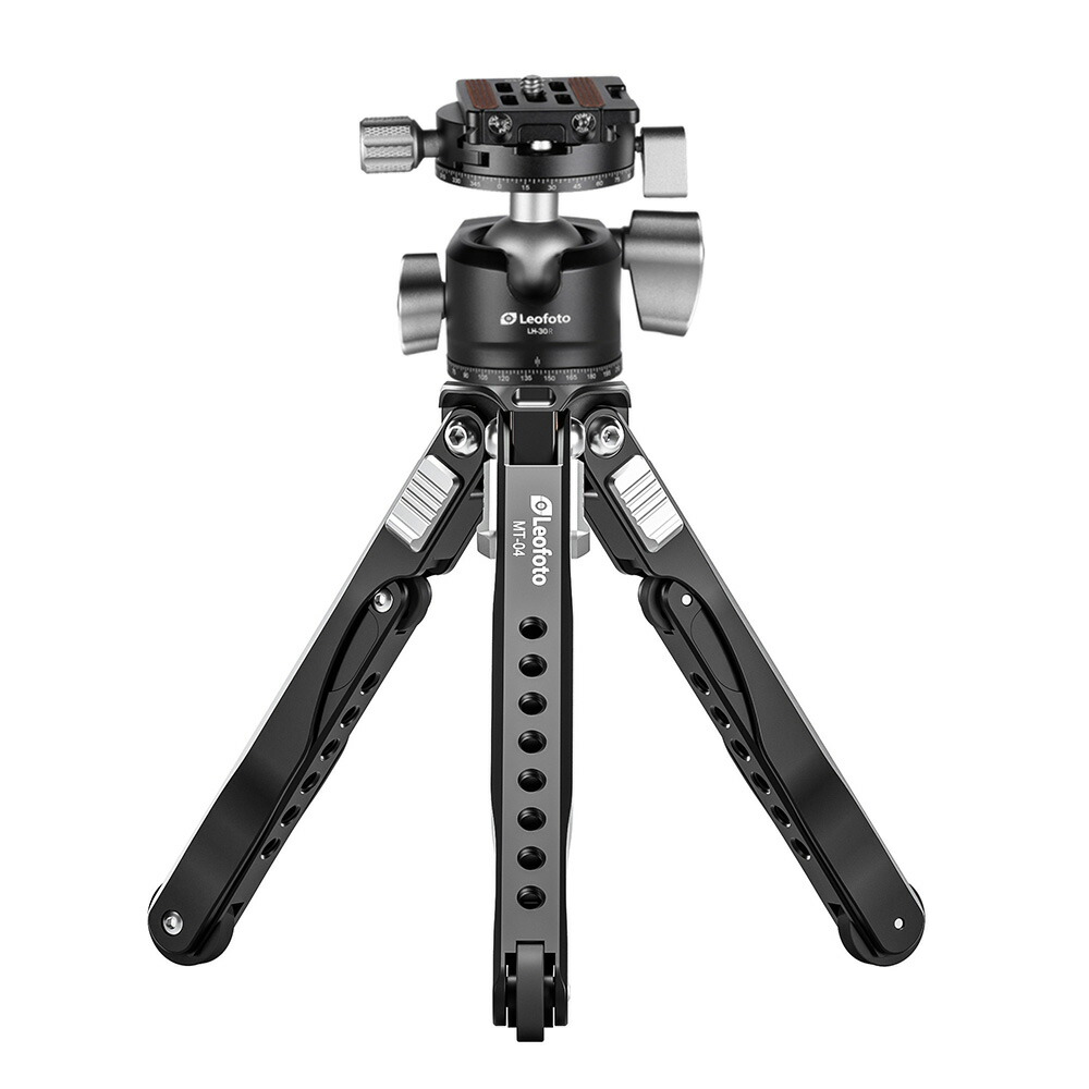 楽天市場】Leofoto(レオフォト)MT-04＋LH-30R 卓上三脚セット ダブル