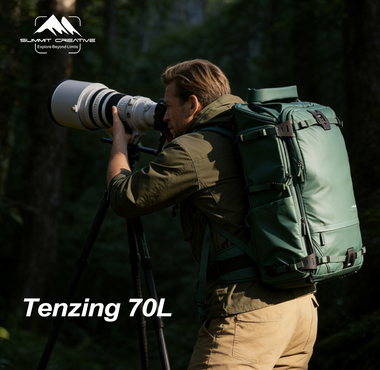 SUMMIT CREATIVE 主脳会談創造的  SUM-TENZING70L カメラバックパック 超望遠水晶体相応う 大電気容量70L 写真機背嚢 労働者階級遣りかた 一巻きいの一番 雨合羽 レインカバー付 野鳥映画化 運動競技映画化 アウトドア映画化 パソコン納める16in相応う 2色取りひろげる