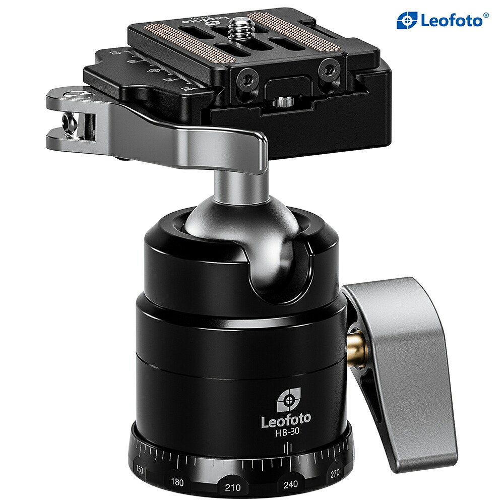 HB-30 寒冷地用自由雲台(NP-50) Leofoto［3/8インチ対応｜ボール径30mm｜レバークランプ｜プレートNP-50付属｜アルカスイス互換｜送料無料］