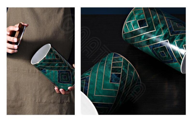 キャニスター 3本セット 大中小 保存瓶 幾何学模様 現代アート モダン 陶器 オシャレ Butlerchimneys Com
