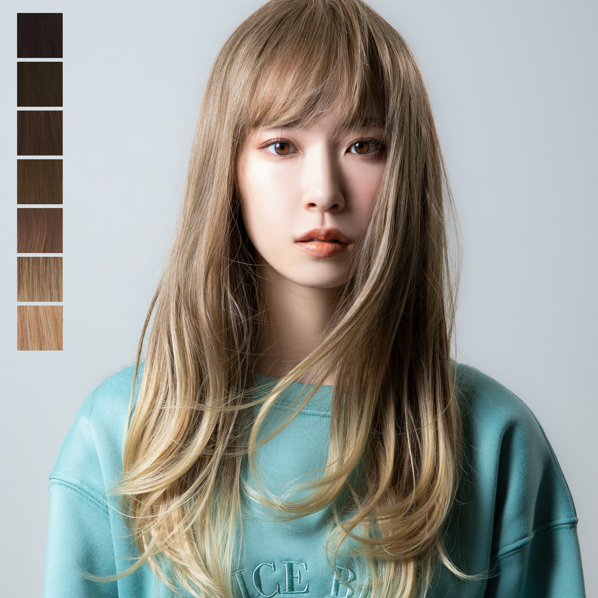 楽天市場】ミディアム 【アッシュミルク】【ウィッグネット付