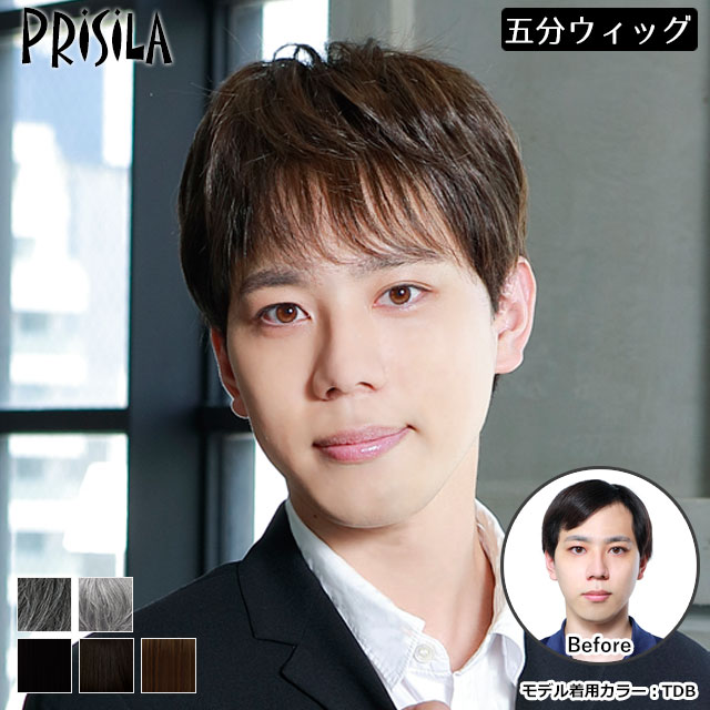 市場 送料無料 部分ウィッグ ストレートショート 男性用部分かつら 男性用かつら 男性用五分ウィッグ
