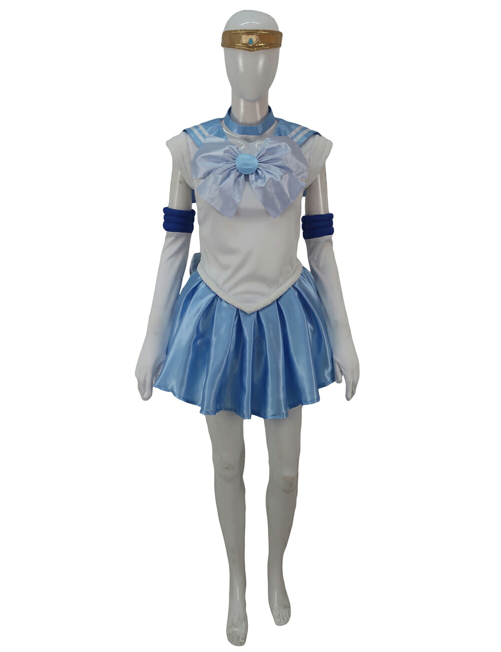 衣装 女装 JCA-046 美少女戦士セーラームーン 水野亜美 セーラーマーキュリー コスチューム 舞台 クリスマス コスプレ 姫 ディズニー 映画 USJ お揃い 忘年会 新年会 劇団 男装 女装 仮装 イベント 応援 ハロウィン 被り物 小道具|Wigs2you