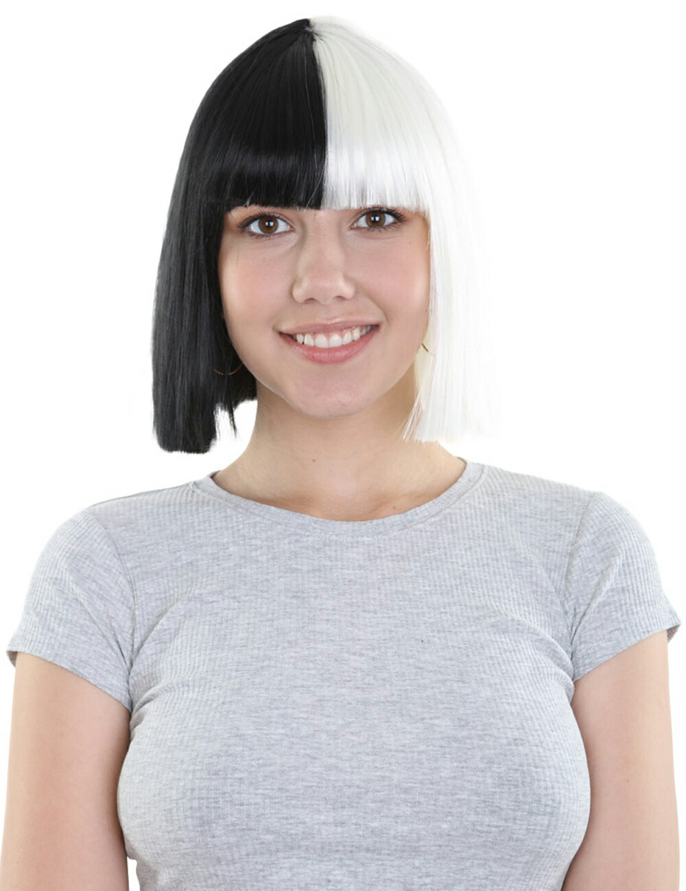 かつら ウィッグ H-489 SIA シーア 海外歌手 ワールドカップ オリンピック 舞台 クリスマス コスプレ ボブ ポプキン バット 姫 ディズニー 映画 USJ お揃い 忘年会 新年会 劇団 男装 女装 仮装 イベント 応援 コスチューム ハロウィン 被り物 小道具