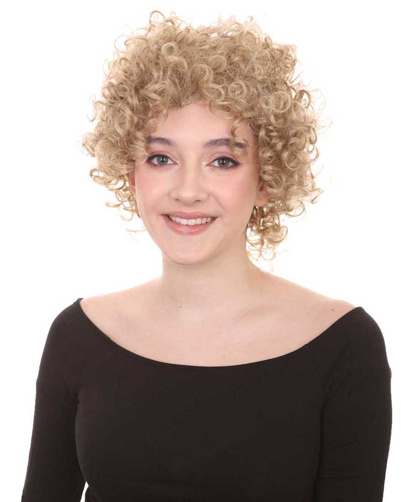 Wigs2you H-3098 アフロ ブロンド パーマ 70年代 パーティウィッグ 仮装 コスプレ ハロウィン アフロ ボブ 業界激震 高品質 ウィッグ専門店 ウィッグ