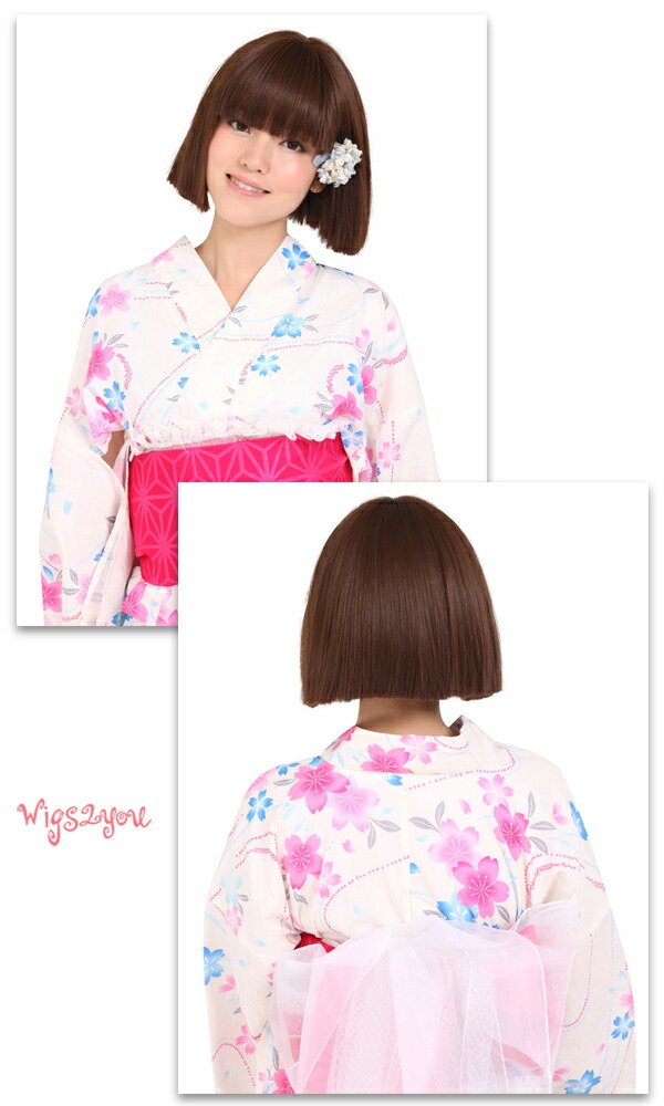 【Wigs2you】激安/耐熱/日本製高級ファイバー使用/W-591/フルウィッグ/ミディアム/最高級/ナチュラル/激かわ/かつら