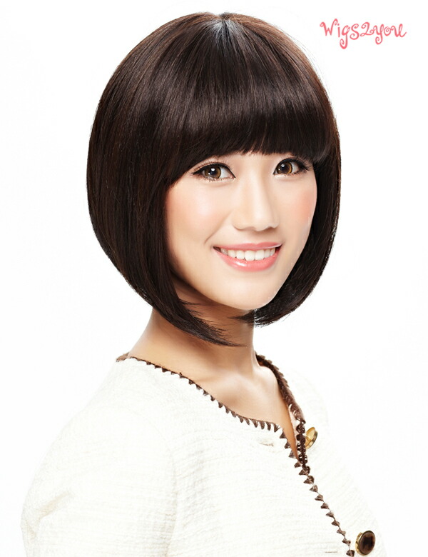 【楽天市場】【楽天BOX受取対象商品】【Wigs2you】パッツン前髪 ボブウィッグ 前下がり ウィッグ フルウィッグ 医療ウィッグ 簡単着用