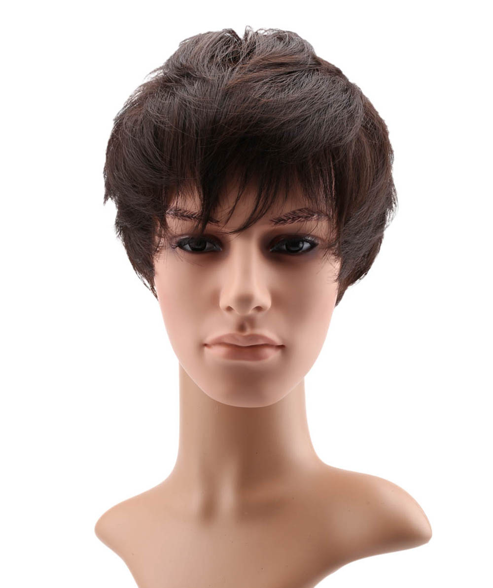 【Wigs2you】メンズウィッグ ウィッグ メンズ 男性用 かつら 簡単着用 日本製高級ファイバー使用 WM-014 フルウィッグ 最高級 おしゃれ 自然 ナチュラル 薄毛対策 白髪 増毛 イケメン 男装 黒 茶 色 ブラック アッシュ系 売れ筋 医療ウィッグ【BOX受取対象商品】｜Wigs2you