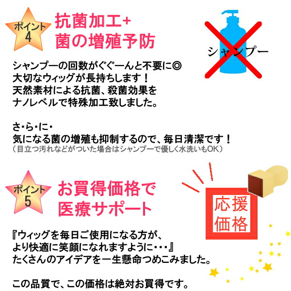 ウィッグ医療用ショートかつら人毛フルウィッグミセスオールウィッグ