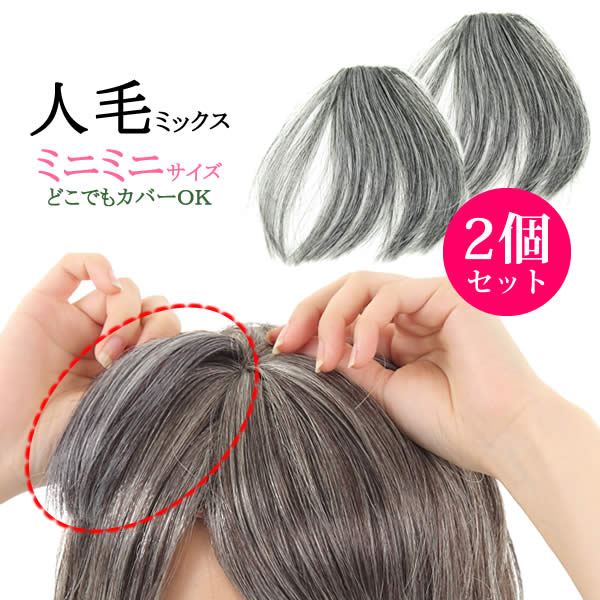 Wigwigrunes Plant A Wig Hairpiece Human Hair Mixture White Hair