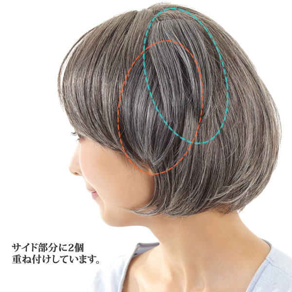 Wigwigrunes Plant A Wig Hairpiece Human Hair Mixture White Hair