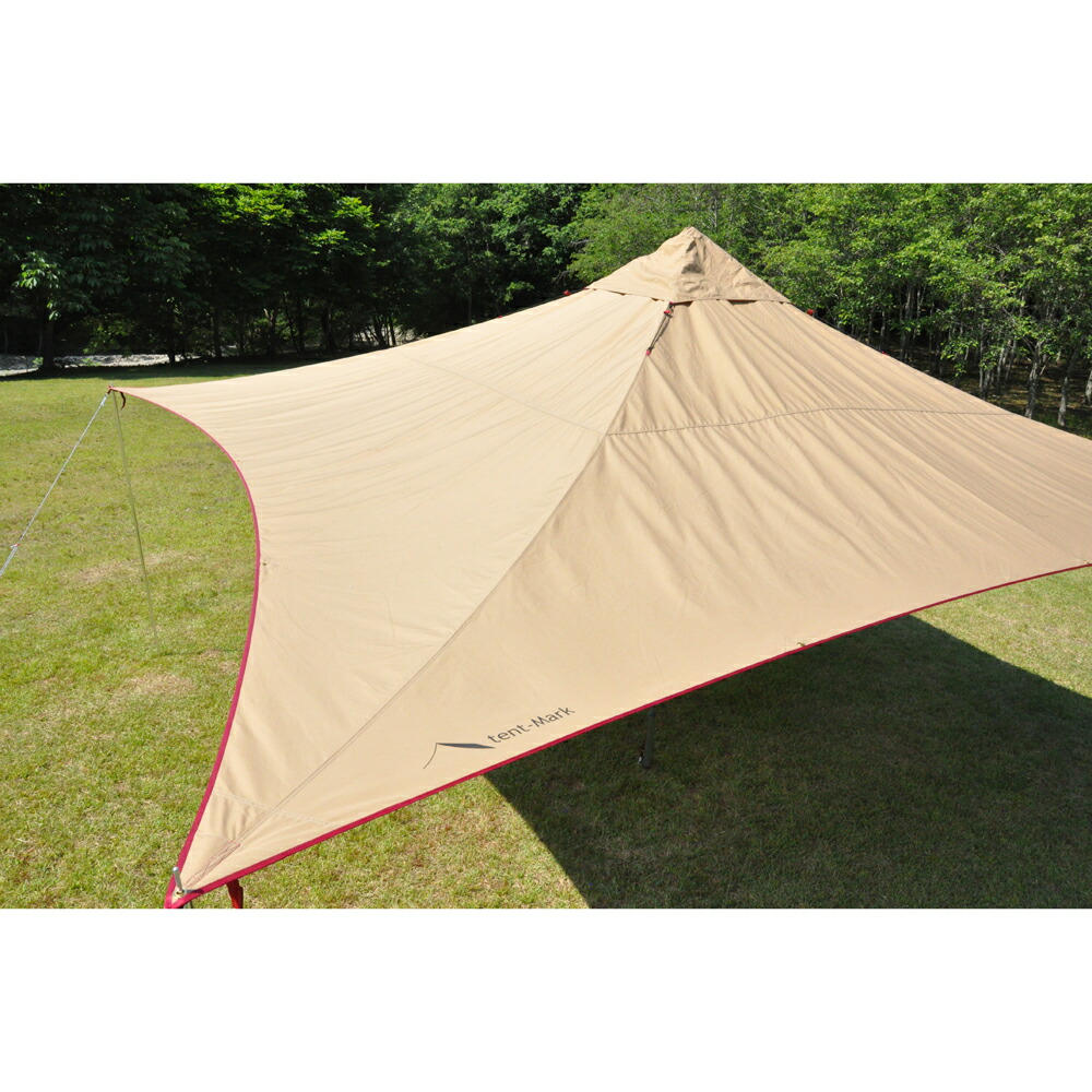 楽天市場 Tent Mark Designs テンマクデザイン 青空タープtc スクエアタープ カンタン ファミリーキャンプ 焚き火 ｗｉｌｄ １楽天市場店