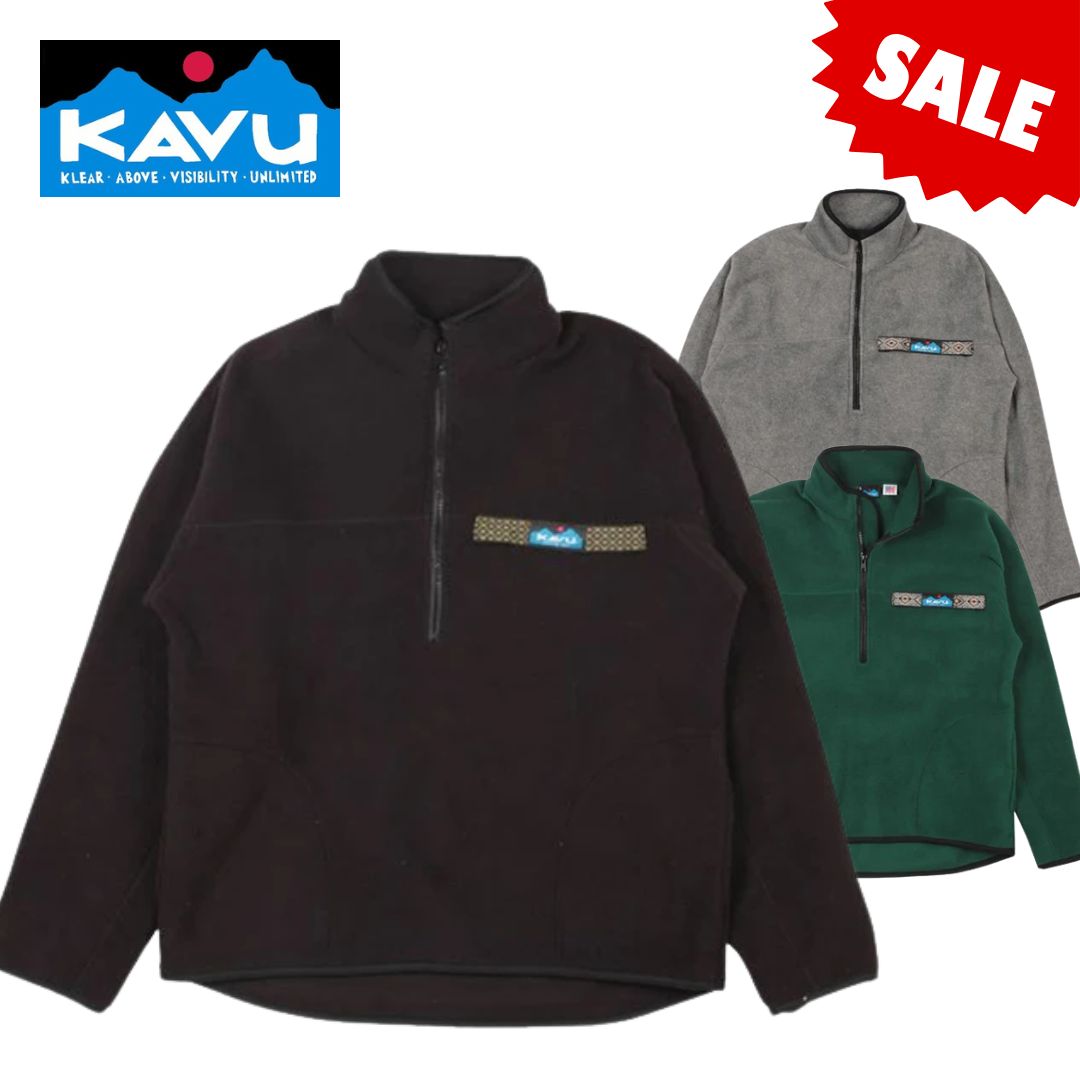 カブー フリース 投げることプルオーバー KAVU 亜米利加製 Made インチ USA ティーシャツ 上衣 朦々たる 防寒 保温 アウトドア 難民キャンプ 旅する 心地よい メンズ レディース SALE 大売り出し