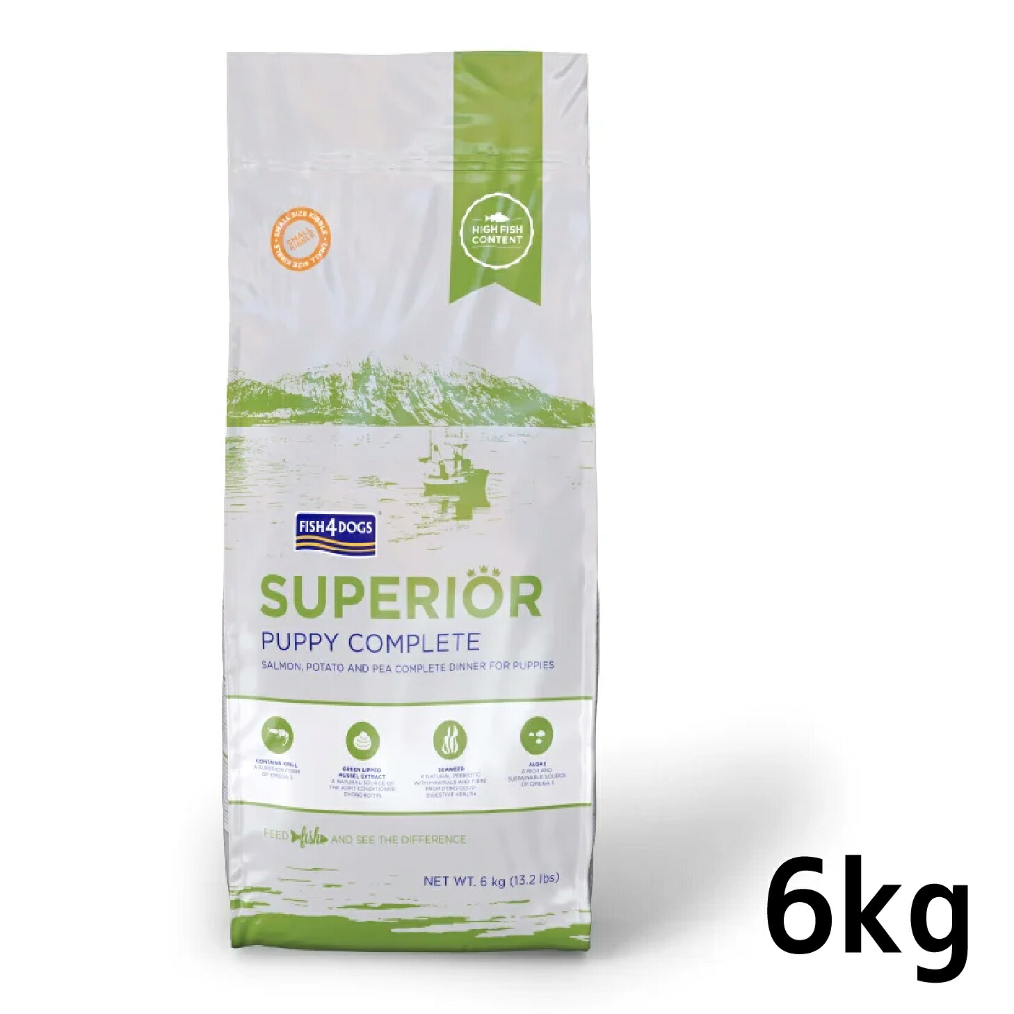 フィッシュ4ドッグ スーペリア パピー 犬用(6kg)　[5060084826663]｜wildberrypark