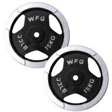 楽天市場】白ラバープレート 20kg (2枚)《返品・交換不可》ダンベル