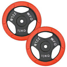 楽天市場】赤ラバープレート 2.5kg (4枚)《返品・交換不可》ダンベル