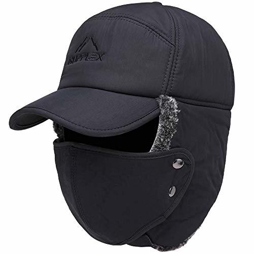 楽天市場 送料無料 Wild Scene 防寒帽子 耳あて フェイスマスク 付き メンズ レディース フリーサイズ 帽子 キャップ フェイスカバー フェイスガード あご紐 耳あて付 釣り用品 黒 ブラック 無地 キャンプ 釣り 登山 アウトドア に最適 Wild Scene Store 楽天市場店