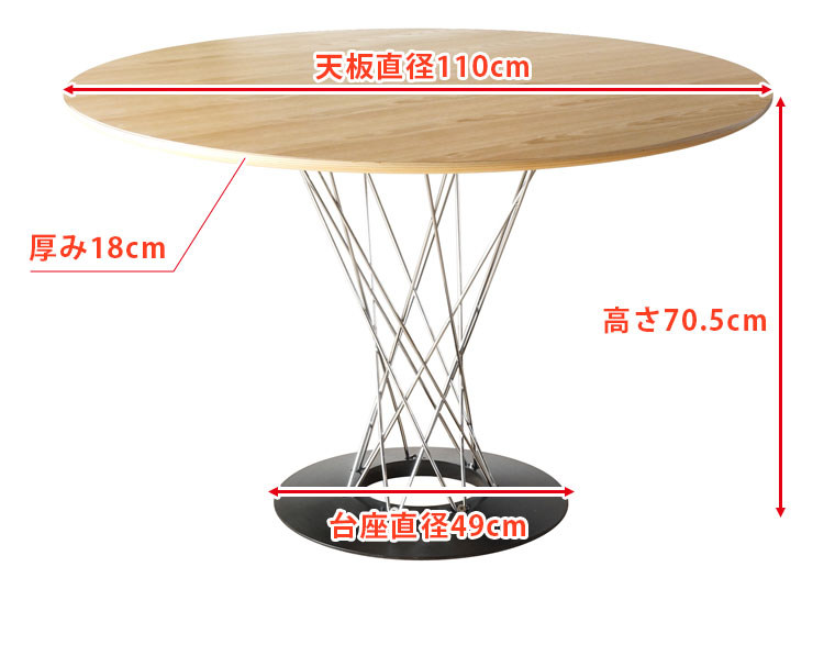 【楽天市場】《5点セット》サイクロンテーブル ウッド 110cm CH20 ダイニングチェア リプロダクト アッシュ ウォールナット