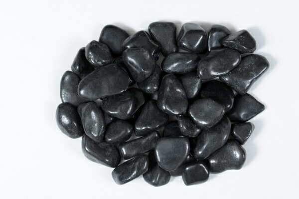 楽天市場】新那智黒石(磨き) 5分 1袋20kg入り【黒玉砂利 化粧砂利